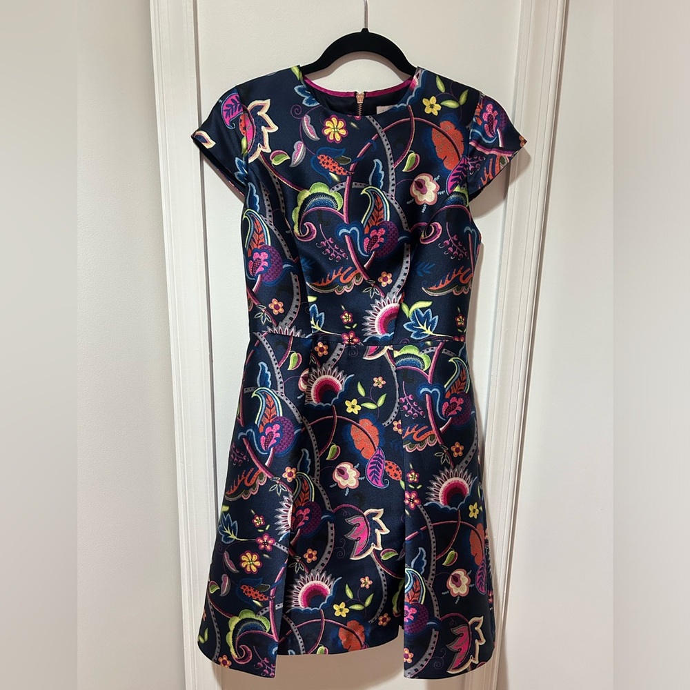 Ted Baker Navy Skater Dress